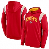 Mens Kansas City Chiefs Red Sideline Stack Performance Pullover Hoodie,baseball caps,new era cap wholesale,wholesale hats