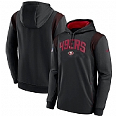 Mens San Francisco 49ers Black Sideline Stack Performance Pullover Hoodie,baseball caps,new era cap wholesale,wholesale hats