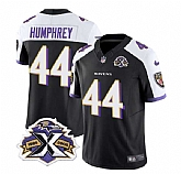 Men & Women & Youth Baltimore Ravens #44 Marlon Humphrey Black White 2023 F.U.S.E With Patch Throwback Vapor Limited Stitched Jersey,baseball caps,new era cap wholesale,wholesale hats