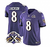 Men & Women & Youth Baltimore Ravens #8 Lamar Jackson Purple 2023 F.U.S.E With Patch Throwback Vapor Limited Stitched Jersey,baseball caps,new era cap wholesale,wholesale hats