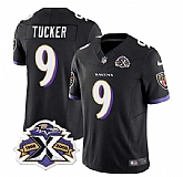 Men & Women & Youth Baltimore Ravens #9 Justin Tucker Black 2023 F.U.S.E With Patch Throwback Vapor Limited Stitched Jersey,baseball caps,new era cap wholesale,wholesale hats