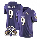 Men & Women & Youth Baltimore Ravens #9 Justin Tucker Purple 2023 F.U.S.E With Patch Throwback Vapor Limited Stitched Jersey,baseball caps,new era cap wholesale,wholesale hats