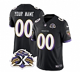 Men & Women & Youth Baltimore Ravens Active Player Custom Black 2023 F.U.S.E With Patch Throwback Vapor Limited Stitched Jersey,baseball caps,new era cap wholesale,wholesale hats