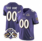 Men & Women & Youth Baltimore Ravens Active Player Custom Purple 2023 F.U.S.E With Patch Throwback Vapor Limited Stitched Jersey,baseball caps,new era cap wholesale,wholesale hats