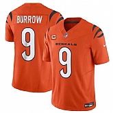 Men & Women & Youth Cincinnati Bengals #9 Joe Burrow Orange 2023 F.U.S.E. With 4-Star C Patch Vapor Untouchable Limited Football Stitched Jersey,baseball caps,new era cap wholesale,wholesale hats