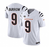 Men & Women & Youth Cincinnati Bengals #9 Joe Burrow White 2023 F.U.S.E. With 4-Star C Patch Vapor Untouchable Limited Football Stitched Jersey,baseball caps,new era cap wholesale,wholesale hats