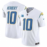 Men & Women & Youth Los Angeles Chargers #10 Justin Herbert White 2023 F.U.S.E. With 3-Star C Patch Vapor Untouchable Limited Football Stitched Jersey,baseball caps,new era cap wholesale,wholesale hats