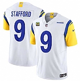 Men & Women & Youth Los Angeles Rams #9 Matthew Stafford White 2023 F.U.S.E. With 4-Star C Patch Vapor Untouchable Limited Football Stitched Jersey,baseball caps,new era cap wholesale,wholesale hats