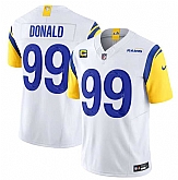 Men & Women & Youth Los Angeles Rams #99 Aaron Donald White 2023 F.U.S.E. With 4-Star C Patch Vapor Vapor Limited Football Stitched Jersey,baseball caps,new era cap wholesale,wholesale hats
