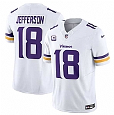 Men & Women & Youth Minnesota Vikings #18 Justin Jefferson White 2023 F.U.S.E. With 1-Star C Patch Vapor Untouchable Limited Jersey,baseball caps,new era cap wholesale,wholesale hats