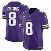Men & Women & Youth Minnesota Vikings #8 Kirk Cousins Purple 2023 F.U.S.E. With 4-Star C Patch Vapor Untouchable Limited Jersey,baseball caps,new era cap wholesale,wholesale hats
