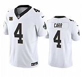 Men & Women & Youth New Orleans Saints #4 Derek Carr White 2023 F.U.S.E. With 4-Star C Patch Vapor Untouchable Limited Jersey,baseball caps,new era cap wholesale,wholesale hats