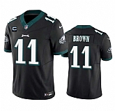 Men & Women & Youth Philadelphia Eagles #11 A. J. Brown Black 2023 F.U.S.E. With 4-Star C Patch Vapor Untouchable Limited Jersey,baseball caps,new era cap wholesale,wholesale hats