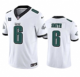 Men & Women & Youth Philadelphia Eagles #6 DeVonta Smith White 2023 F.U.S.E. With 1-Star C Patch Vapor Vapor Untouchable Limited Jersey,baseball caps,new era cap wholesale,wholesale hats