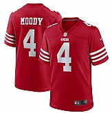 Men & Women & Youth San Francisco 49ers #4 Jake Moody Red Game Jersey,baseball caps,new era cap wholesale,wholesale hats