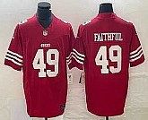 Men & Women & Youth San Francisco 49ers #49 Faithful Red 2023 FUSE Vapor Limited Stitched Jersey,baseball caps,new era cap wholesale,wholesale hats