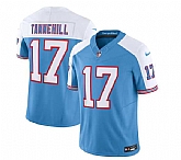 Men & Women & Youth Tennessee Titans #17 Ryan Tannehill Blue White 2023 F.U.S.E. Vapor Limited Throwback Jersey,baseball caps,new era cap wholesale,wholesale hats