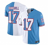 Men & Women & Youth Tennessee Titans #17 Ryan Tannehill White Blue 2023 F.U.S.E. Split Vapor Limited Throwback Jersey,baseball caps,new era cap wholesale,wholesale hats