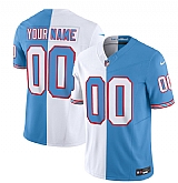 Men & Women & Youth Tennessee Titans Active Player Custom White Blue 2023 F.U.S.E. Split Vapor Limited Throwback Football Stitched Jersey