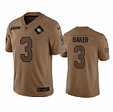 Men's Arizona Cardinals #3 Budda Baker 2023 Brown Salute To Service Limited Football Stitched Jersey Dyin,baseball caps,new era cap wholesale,wholesale hats