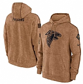 Men's Atlanta Falcons 2023 Brown Salute to Service Pullover Hoodie,baseball caps,new era cap wholesale,wholesale hats