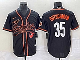 Men's Baltimore Orioles #35 Adley Rutschman Black With Patch Cool Base Stitched Baseball Jersey,baseball caps,new era cap wholesale,wholesale hats