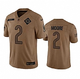 Men's Chicago Bears #2 DJ Moore 2023 Brown Salute To Service Limited Football Stitched Jersey Dyin,baseball caps,new era cap wholesale,wholesale hats