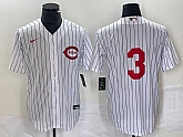 Men's Cincinnati Reds #3 Scooter Gennett White Field of Dreams Stitched Baseball Jersey