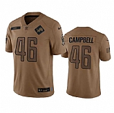 Men's Detroit Lions #46 Jack Campbell 2023 Brown Salute To Service Limited Football Stitched Jersey Dyin,baseball caps,new era cap wholesale,wholesale hats