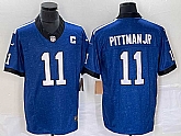 Men's Indianapolis Colts #11 Michael Pittman Jr Royal 2023 FUSE Indiana Nights Limited Stitched Jersey,baseball caps,new era cap wholesale,wholesale hats