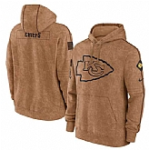 Men's Kansas City Chiefs 2023 Brown Salute to Service Pullover Hoodie,baseball caps,new era cap wholesale,wholesale hats