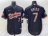Men's Los Angeles Dodgers #7 Julio Urias Black Mexico Cool Base Stitched Jerseys,baseball caps,new era cap wholesale,wholesale hats