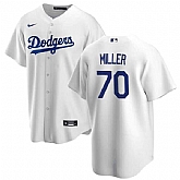 Men's Los Angeles Dodgers #70 Bobby Miller White Cool Base Stitched Baseball Jersey Dzhi,baseball caps,new era cap wholesale,wholesale hats