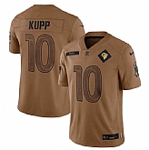Men's Los Angeles Rams #10 Cooper Kupp 2023 Brown Salute To Service Limited Football Stitched Jersey Dyin,baseball caps,new era cap wholesale,wholesale hats