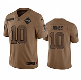 Men's New England Patriots #10 Mac Jones 2023 Brown Salute To Service Limited Football Stitched Jersey Dyin,baseball caps,new era cap wholesale,wholesale hats