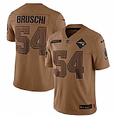Men's New England Patriots #54 Tedy Bruschi 2023 Brown Salute To Service Limited Football Stitched Jersey Dyin,baseball caps,new era cap wholesale,wholesale hats