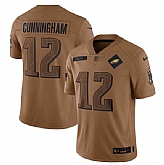 Men's Philadelphia Eagles #12 Randall Cunningham 2023 Brown Salute To Service Limited Football Stitched Jersey Dyin,baseball caps,new era cap wholesale,wholesale hats