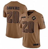Men's Philadelphia Eagles #20 Brian Dawkins 2023 Brown Salute To Service Limited Football Stitched Jersey Dyin,baseball caps,new era cap wholesale,wholesale hats
