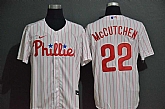 Men's Philadelphia Phillies #22 Andrew McCutchen White Stitched MLB Cool Base Nike Jersey,baseball caps,new era cap wholesale,wholesale hats