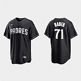 Men's San Diego Padres #71 Josh Hader Nike Black White Collection Jersey Dzhi,baseball caps,new era cap wholesale,wholesale hats