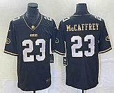 Men's San Francisco 49ers #23 Christian McCaffrey Black Gold Vapor Untouchable Limited Stitched Jersey,baseball caps,new era cap wholesale,wholesale hats