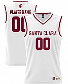 Men's Santa Clara University Custom White College Basketball Swingman Jersey