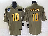 Men's Tennessee Titans #10 DeAndre Hopkins Olive Gold 2019 Salute To Service Stitched Nike Limited Jersey,baseball caps,new era cap wholesale,wholesale hats