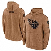 Men's Tennessee Titans 2023 Brown Salute to Service Pullover Hoodie,baseball caps,new era cap wholesale,wholesale hats