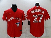 Men's Toronto Blue Jays #27 Vladimir Guerrero Jr. Red Cool Base Stitched Jersey