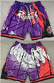 Men's Toronto Raptors Purple Red Mitchell&Ness Shorts (Run Small),baseball caps,new era cap wholesale,wholesale hats