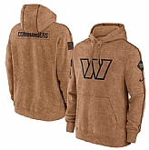 Men's Washington Commanders 2023 Brown Salute to Service Pullover Hoodie