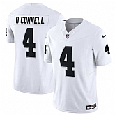 Men & Women & Youth Las Vegas Raiders #4 Aidan O'Connell White 2023 F.U.S.E Vapor Untouchable Stitched Football Jersey,baseball caps,new era cap wholesale,wholesale hats