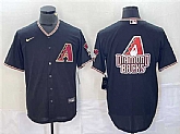 Men's Arizona Diamondbacks Black Team Big Logo Cool Base Stitched Baseball Jerseys,baseball caps,new era cap wholesale,wholesale hats