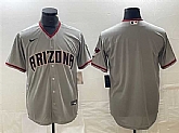 Men's Arizona Diamondbacks Blank Gray Cool Base Stitched Baseball Jersey,baseball caps,new era cap wholesale,wholesale hats